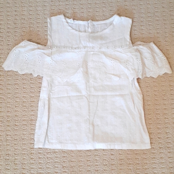 White off The Shoulder Shirt - Picture 1 of 1